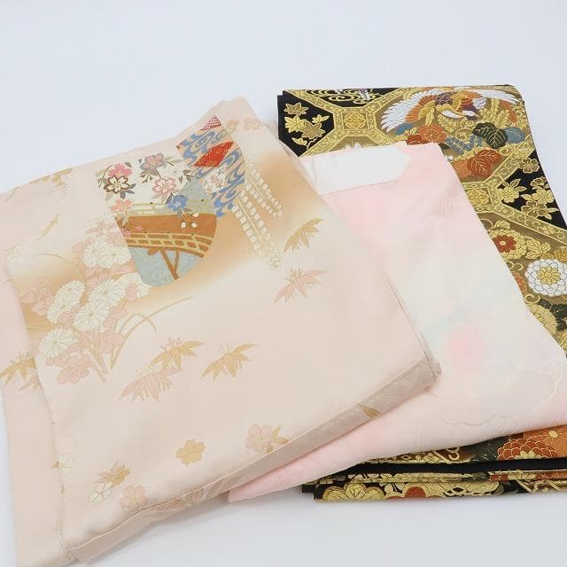 専用Y2566◇振袖 3点セット 大丸お誂え 吾妻徳穂落款 金駒