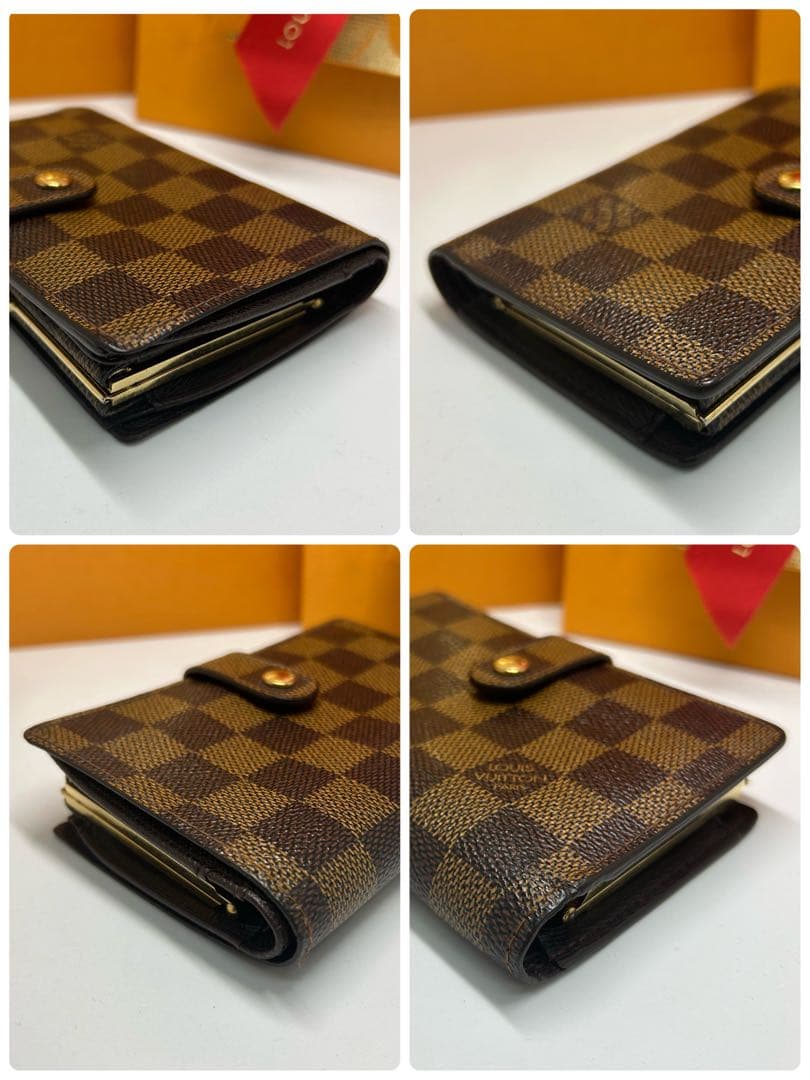 極美品】ルイヴィトン ダミエ ポルトフォイユヴィエノワ がま口財布