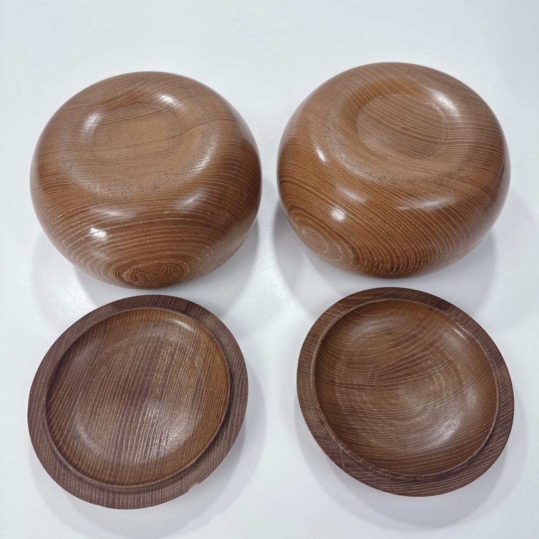 ✦蛤碁石 那智黒 32号 日向特製 メキシコ産 碁笥✦