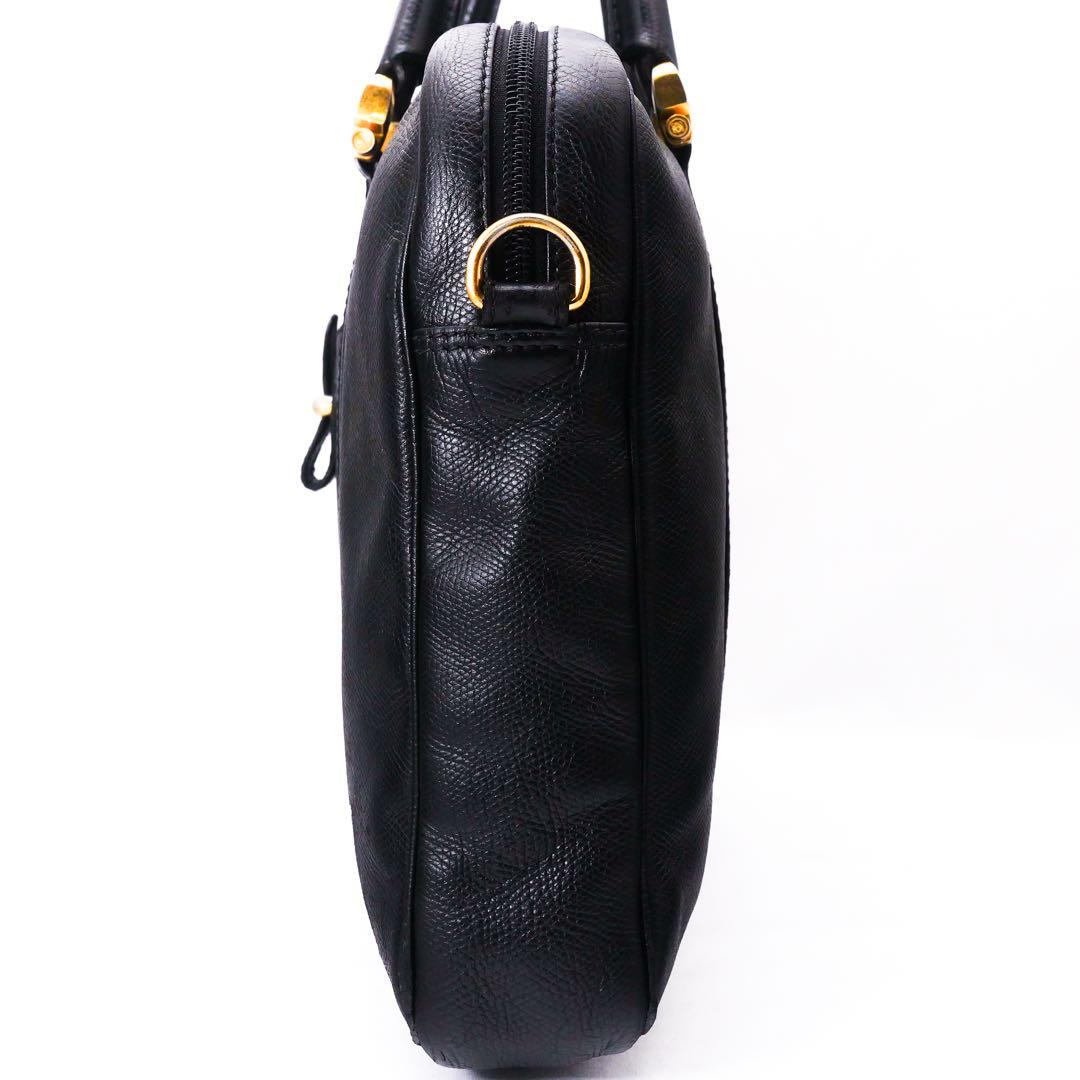 美品 LOEWE ロエベ アナグラム ブリーフバッグ ビジネスバッグ 黒