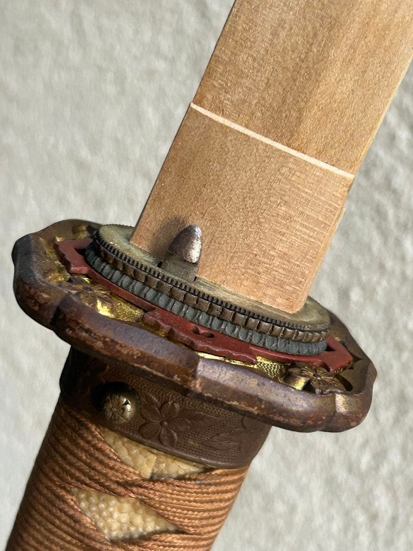 軍刀　鉄鞘　竹光　拵え　日本刀　模造刀　日本軍　　指揮刀 全長100.5cm