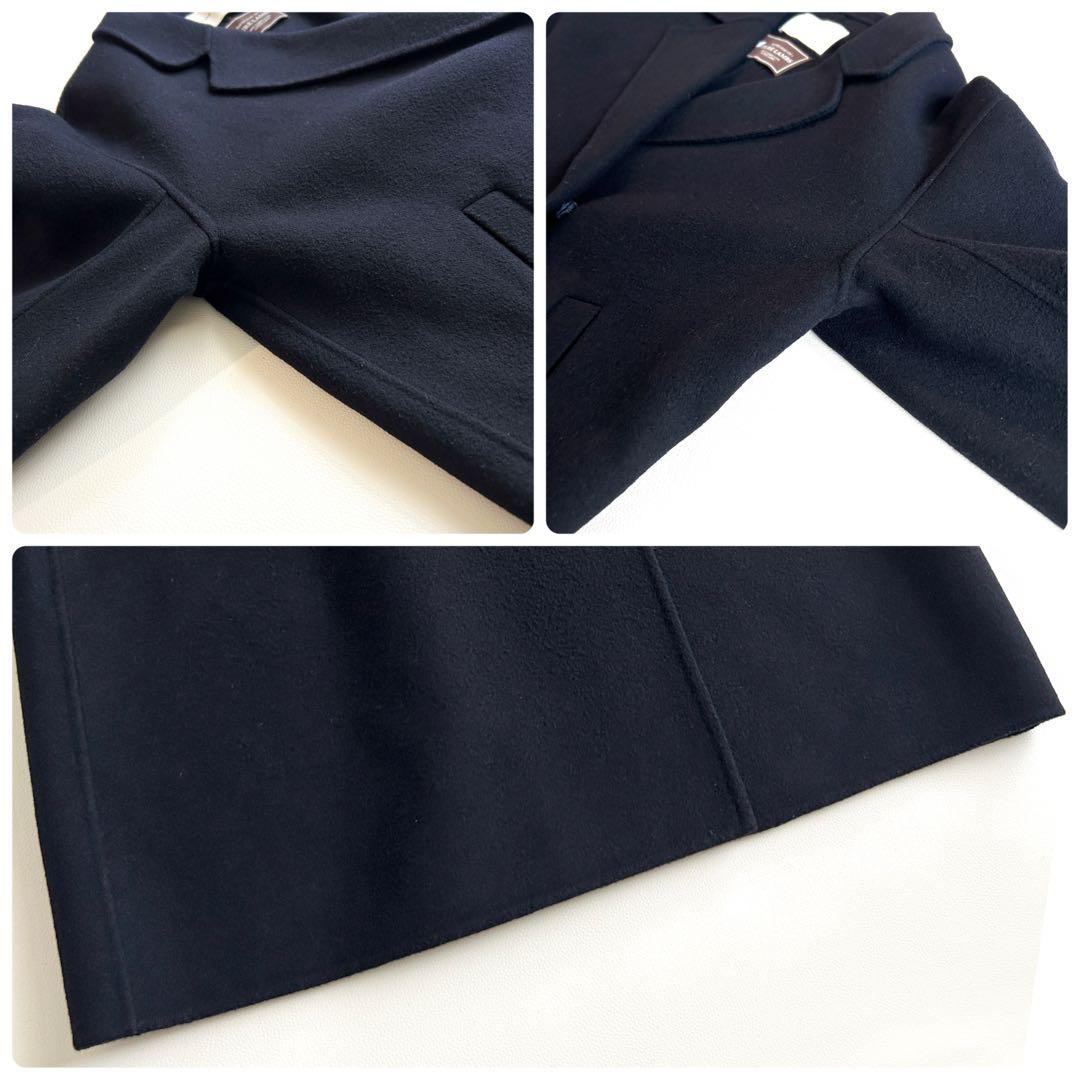 タグ有✨nano universe PURE LAMBS リバーロングコート 紺 - メルカリ