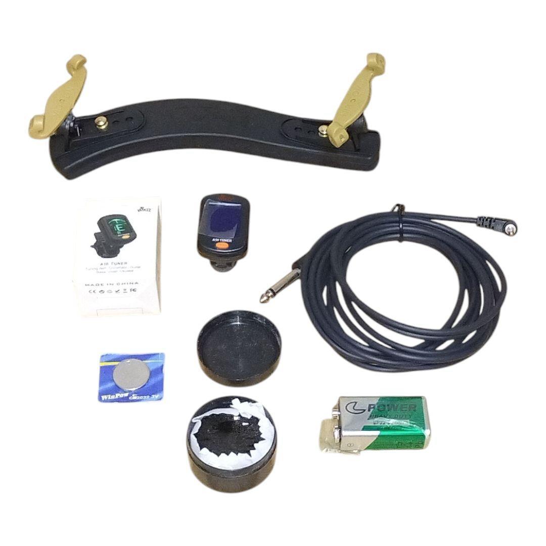 美品 PLAYTECH PSV100BR エレクトリックバイオリン 4/4サイズ