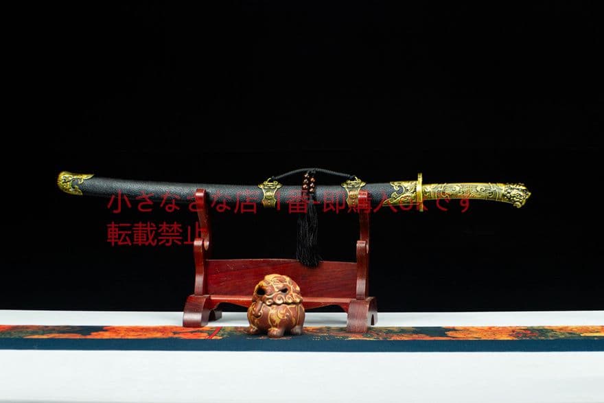 青面獣雁翎刀清刀   古兵器 武具　刀装具　日本刀　模造刀 居合刀