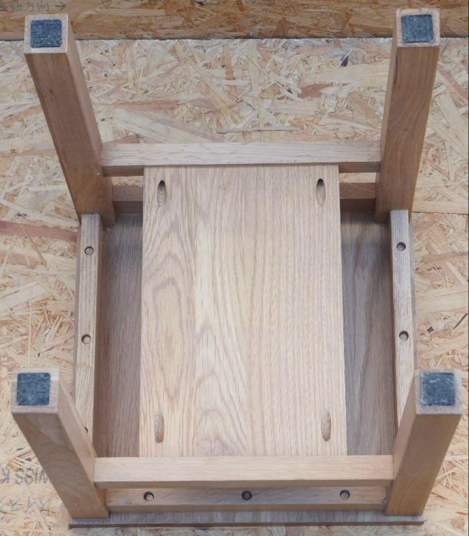 無垢材　スツール　オーク材　2個セット　無印良品？