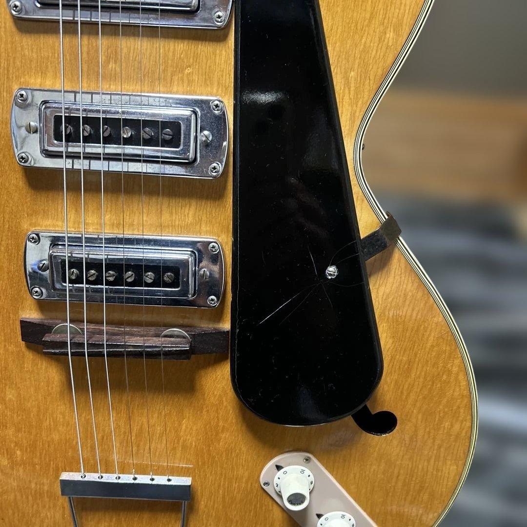 TEISCOセミホロウボディ 3ピックアップフルアコギター - メルカリ