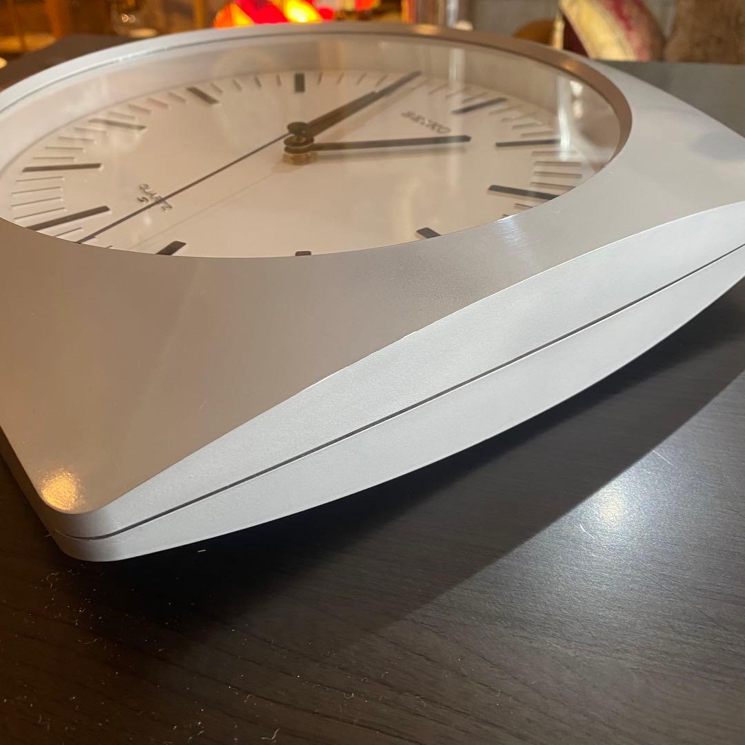 SEIKO リペイント　壁掛時計 ミッドセンチュリー　昭和レトロ　シルバー