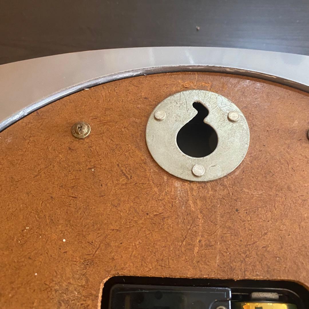 SEIKO リペイント　壁掛時計 ミッドセンチュリー　昭和レトロ　シルバー