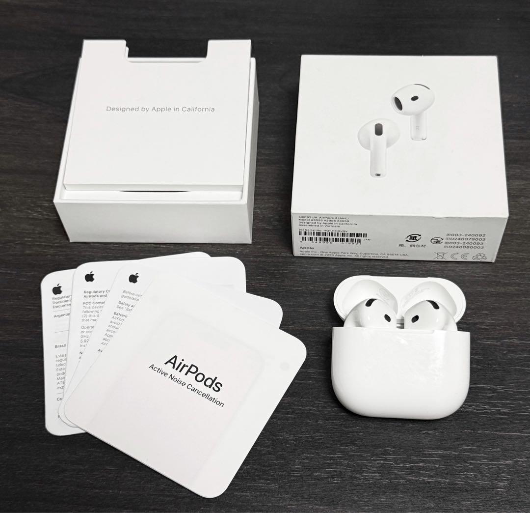 美品 Apple保証付き 2025年10月購入品 AirPods 4 ANC - メルカリ