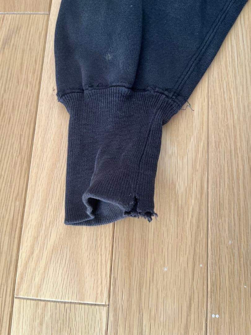 チャンピオン　リバースウィーブ　90年代　刺繍タグ USA製　ブラック　目無し