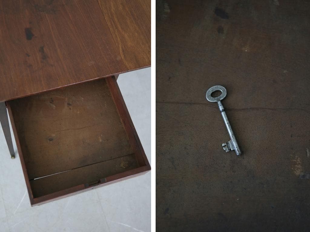 英国アンティーク木製ドロップリーフテーブル/バタフライ/ダイニング机89-275