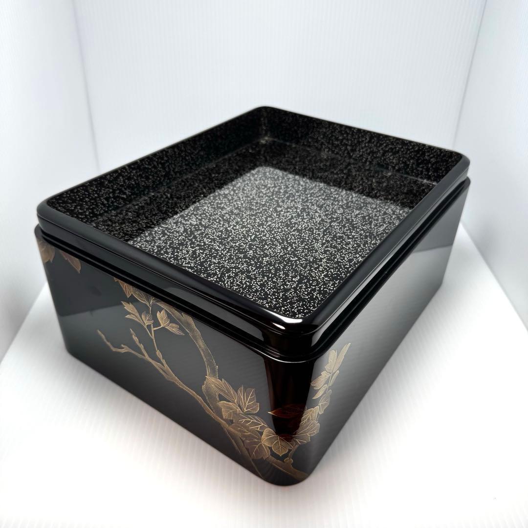 新品 輪島塗 文箱 文庫 硯箱 青貝 螺鈿 牡丹 天然木 漆 漆器 伝統工芸