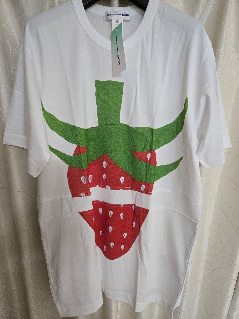 ★COMME des GARÇONS SHIRT イチゴTシャツ XL COMME des GARCONS ブレット・ウェストフォール いちご Tシャツ - メルカリ