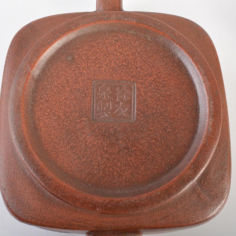 中国　除友泉製　紫砂　朱泥　急須　茶壷　N　6636