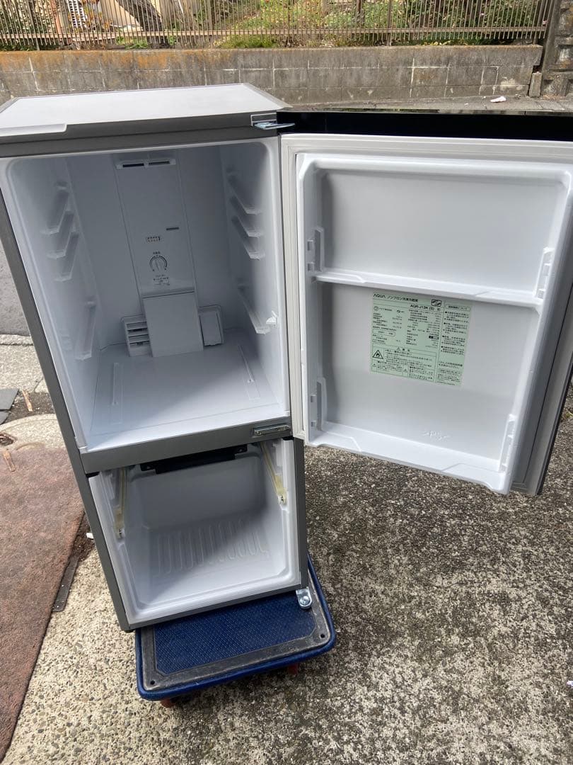 A823 AQUA 2021年製 126L 冷蔵庫 シルバー
