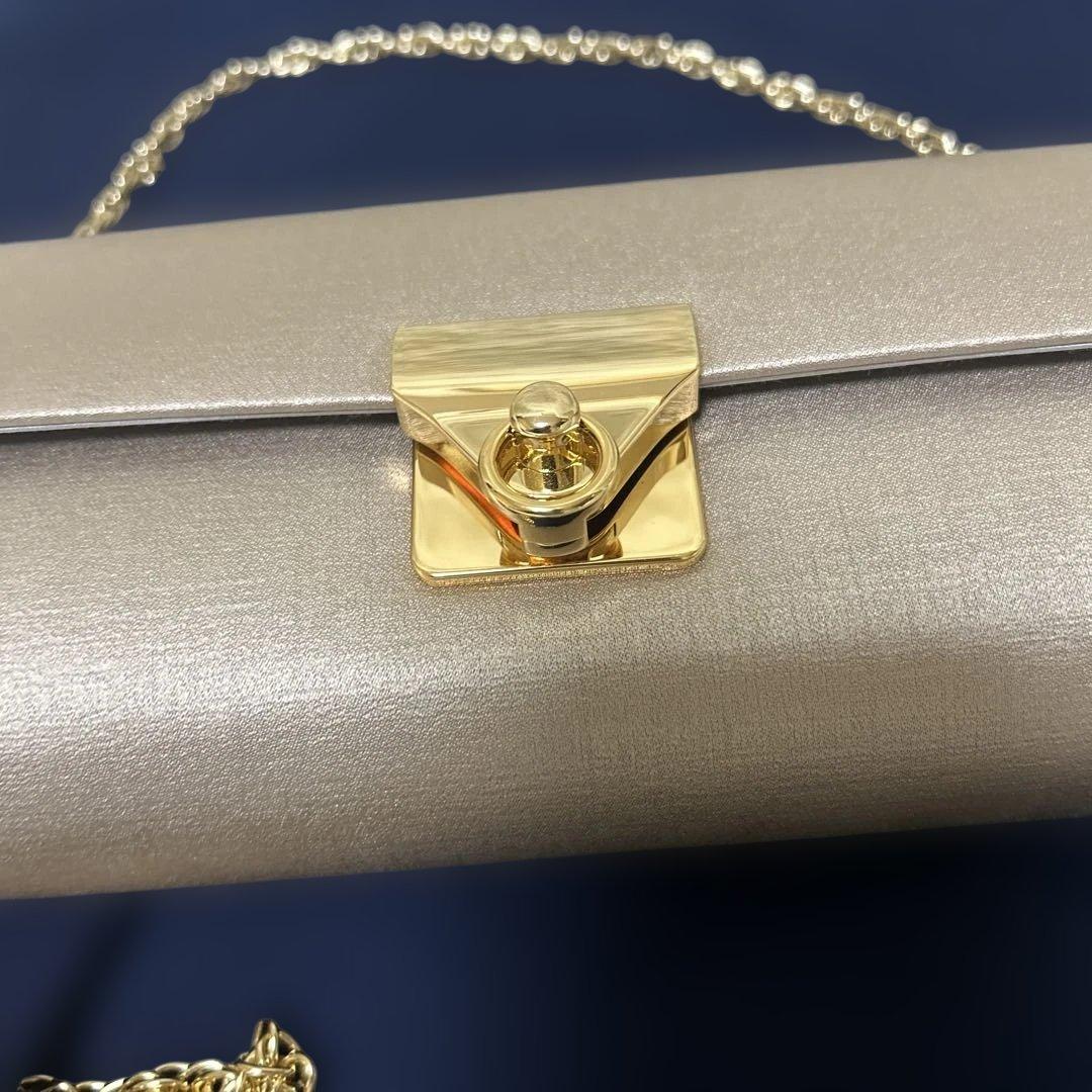 【未使用級】現行　岩佐（SHINCA）　メロウ　サンドベージュ　パーティーバッグ