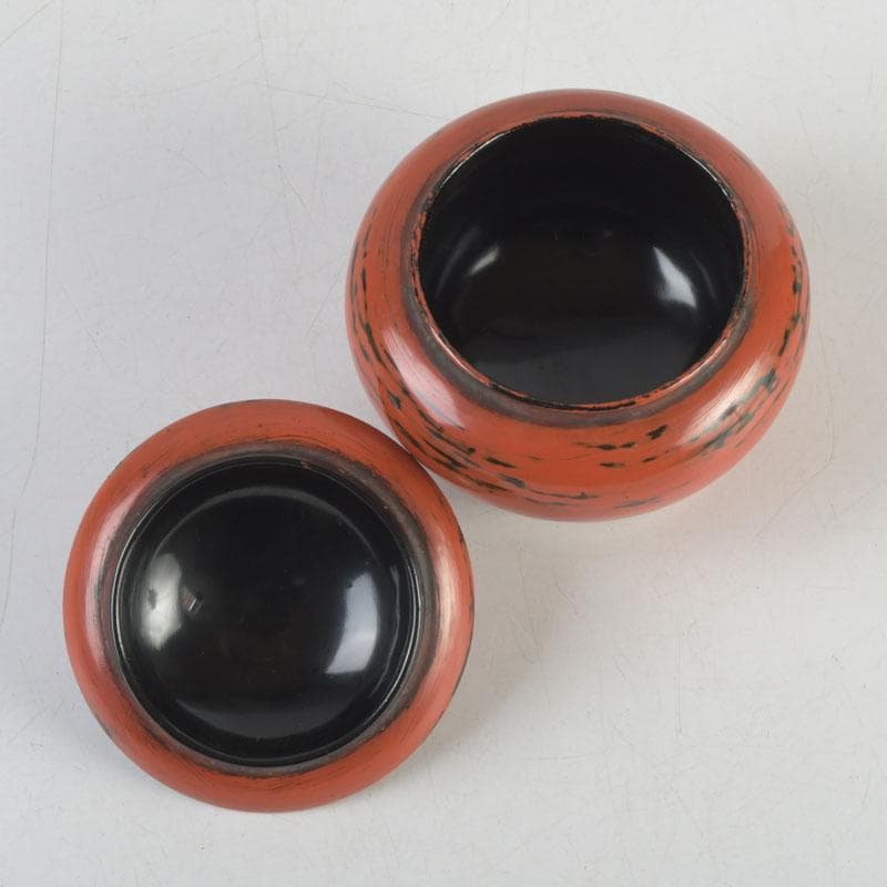 茶道具 青紫園造 根来塗 正倉院御物薬壷形 茶入 共箱