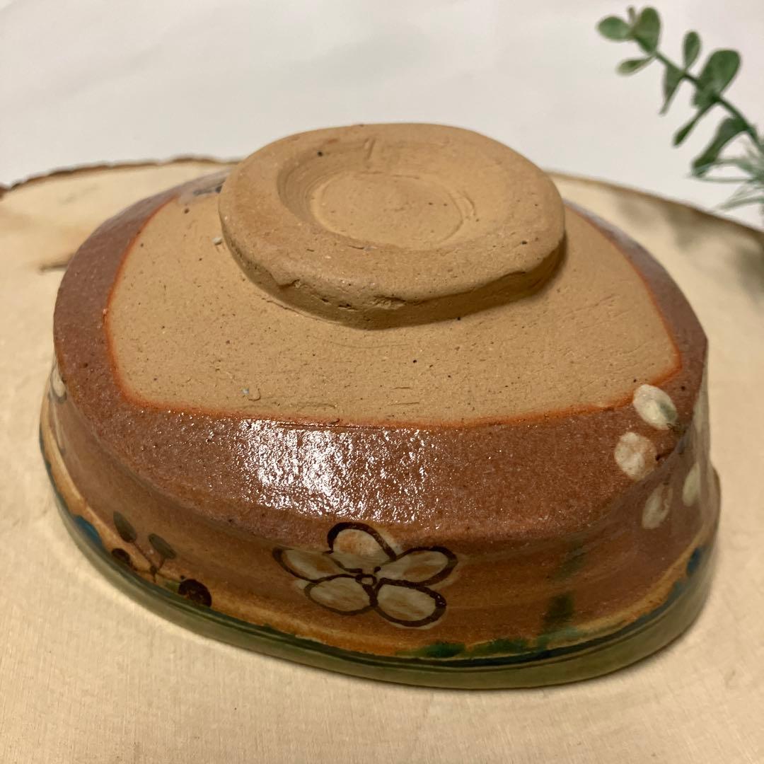 新品 織部焼 不二窯 和子造 抹茶茶椀 茶盌 花柄 - メルカリ