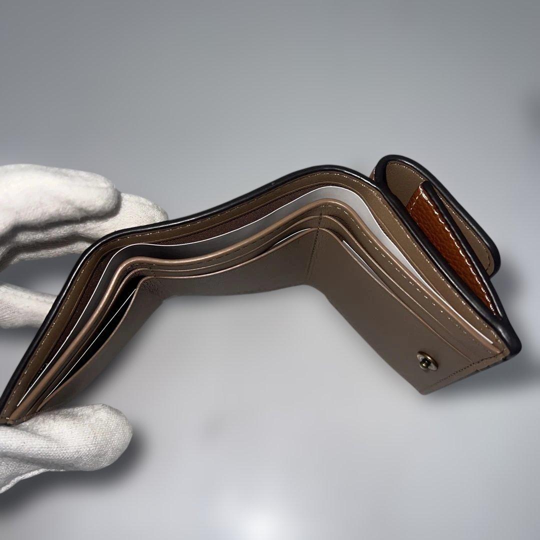 新品未使用】COACHコーチ財布☆ミニトライフォールドウォレット