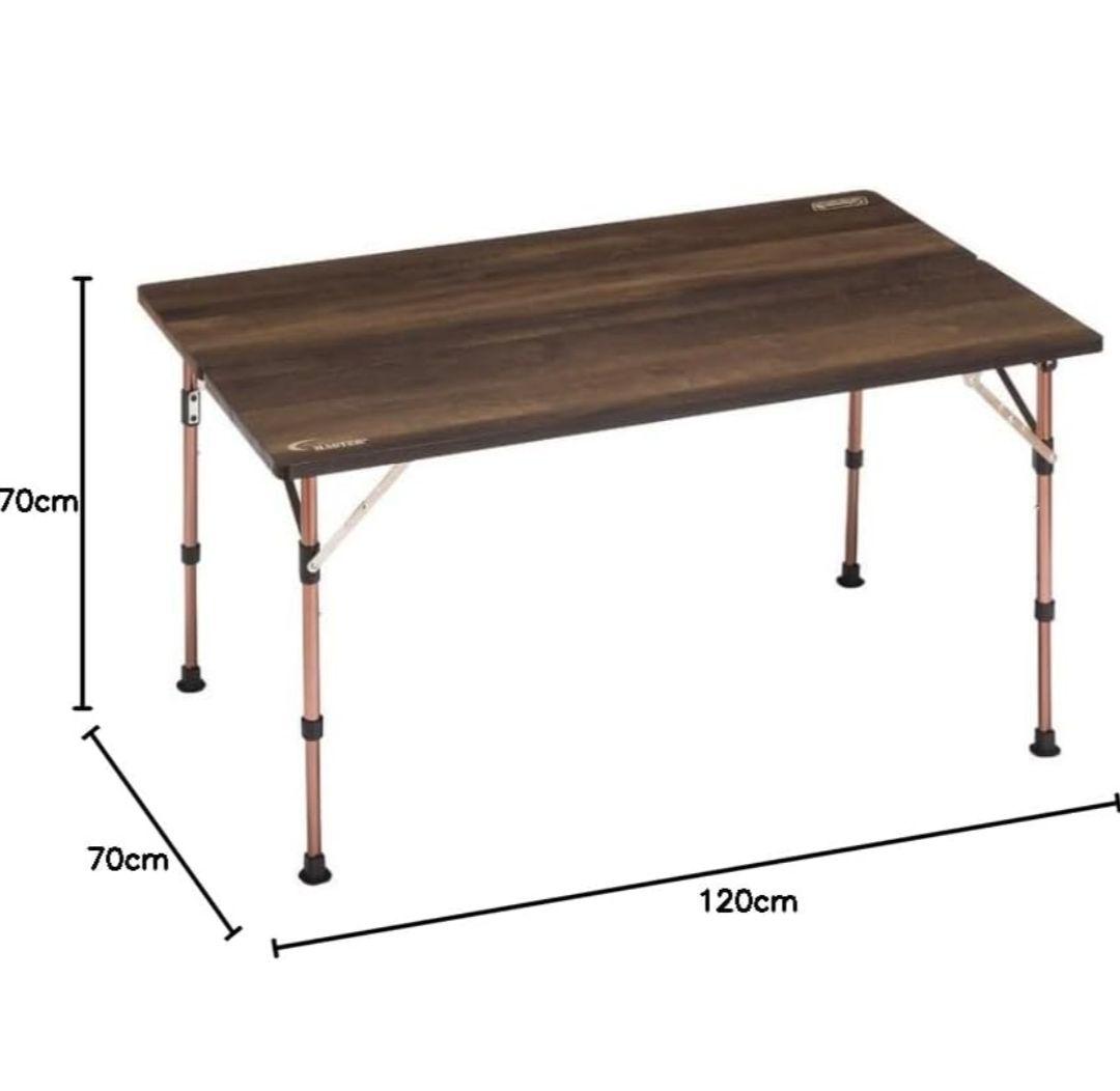 【未使用・開封済】コールマン コンフォートマスター バタフライテーブル 120 屋外未使用品！】コールマン コンフォートマスターバタフライテーブル