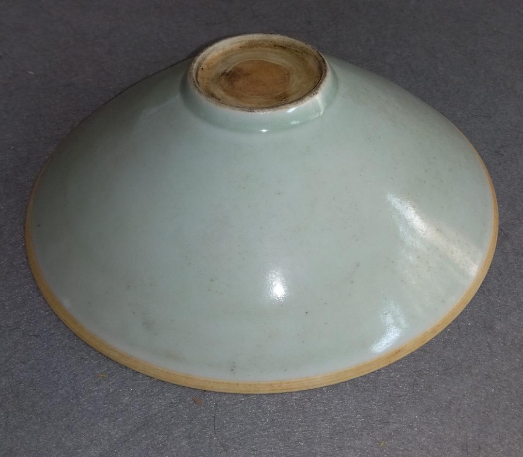 中國古陶磁器 宋 印花対龍鳳凰紋椀 青白磁 景徳鎮窯