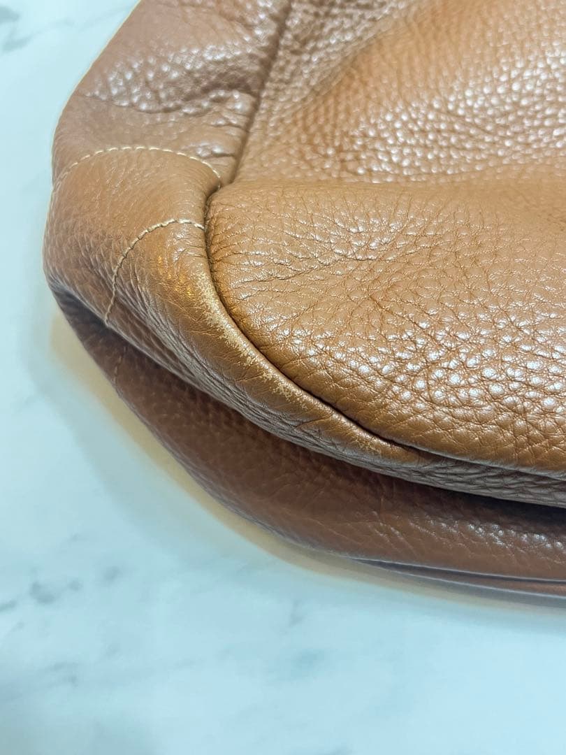 PRADA ブラウン　レザー ハンドバッグ