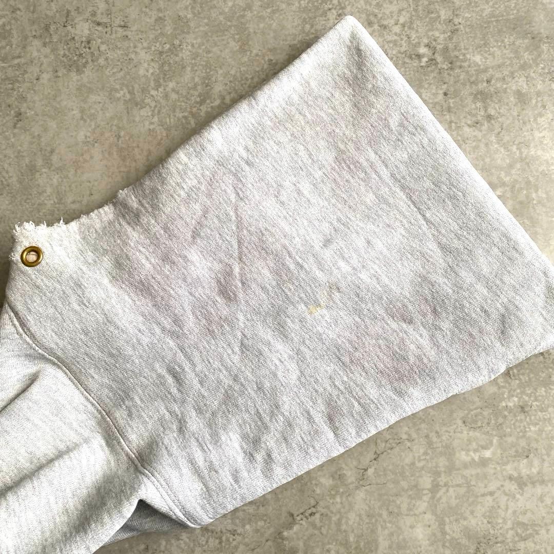 悶絶80sチャンピオン染込みウイングフット4段リバースウィーブUSA製パーカーL