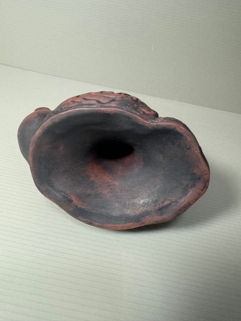 2095 七福神 布袋様 陶器 水差し 急須型 置物