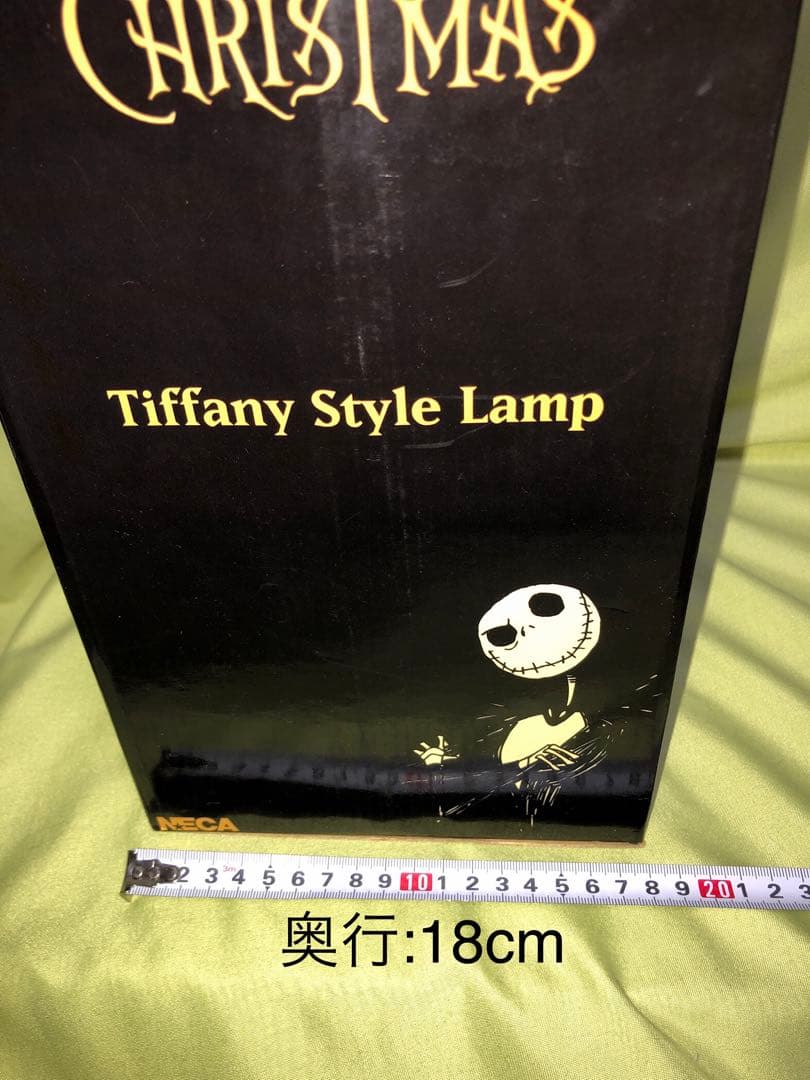 新品未開封！ナイトメア・ビフォア・クリスマス アール・ガレ風ランプNECA