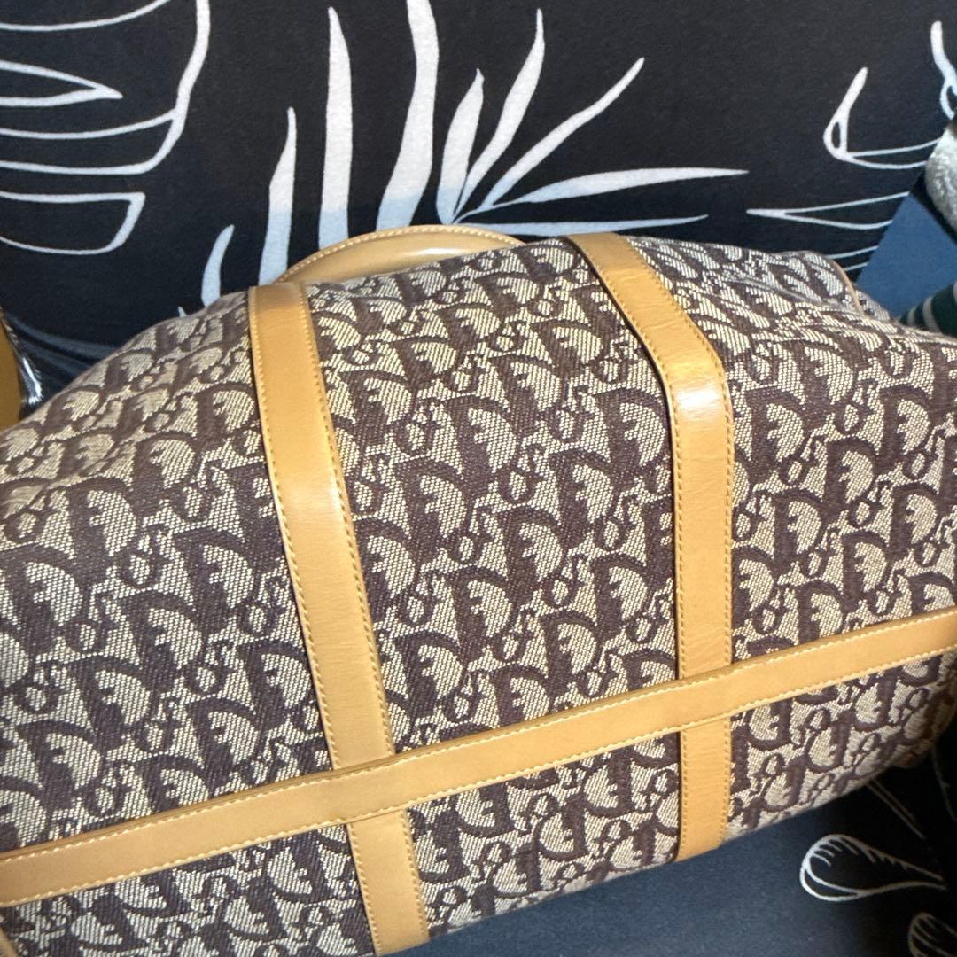 Dior ブラウンキャンバスハンドバッグ 中型