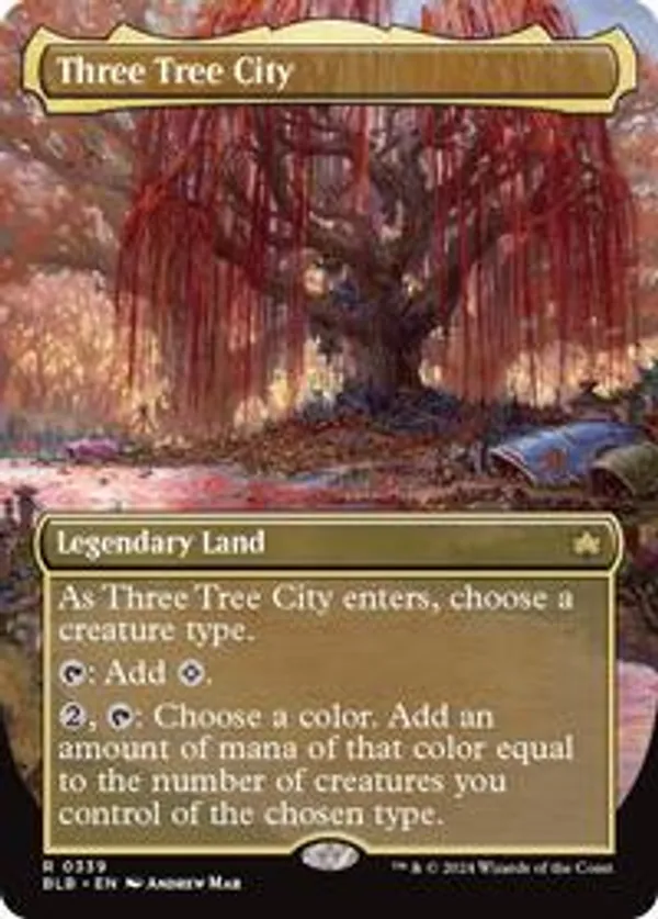 MTG 三本木市/Three Tree City foil 英語 ボーダーレス Three Tree