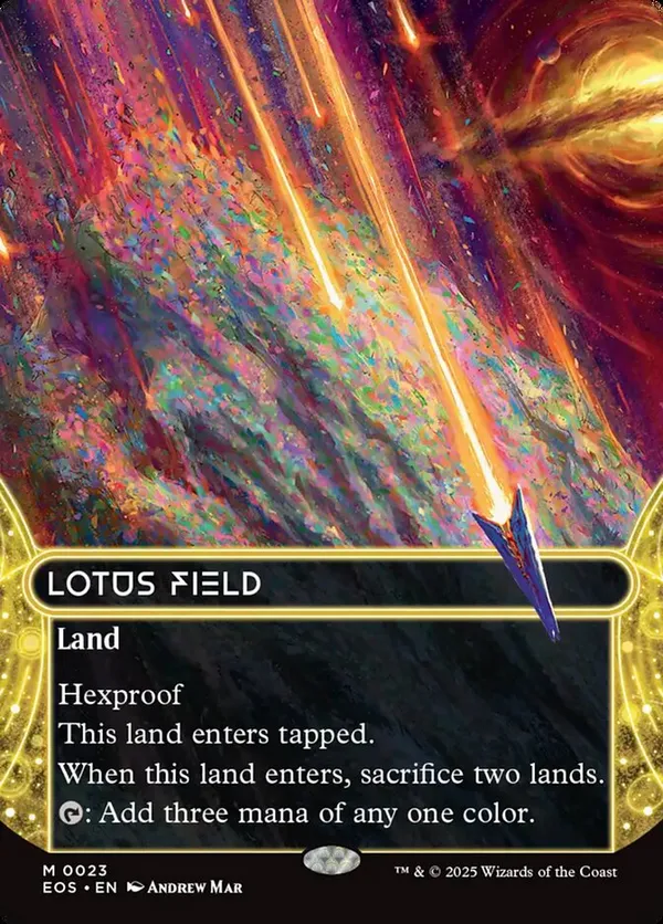 睡蓮の原野/Lotus Field No.158 ギャラクシーfoil MTG 睡蓮の原野