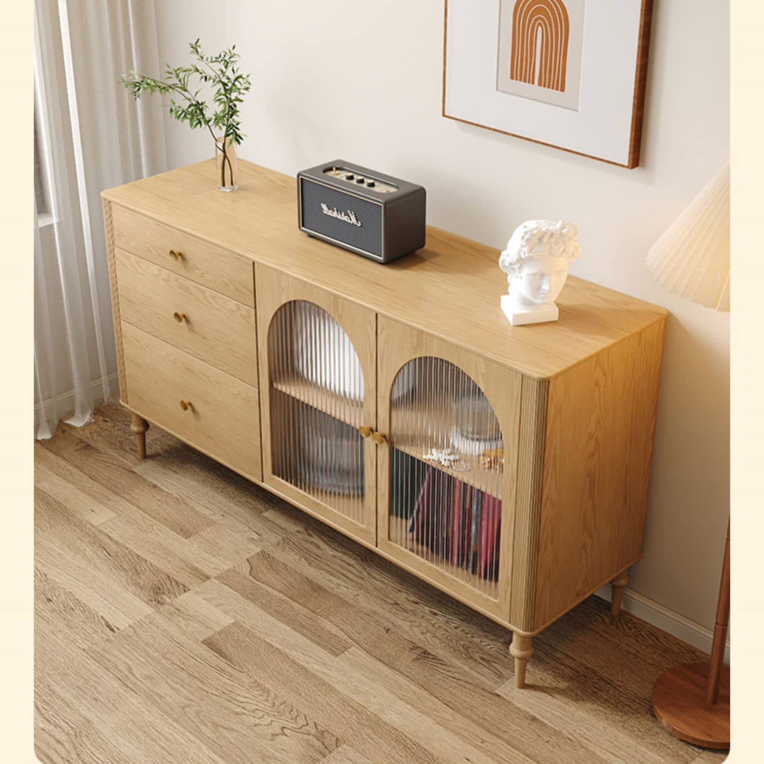 豊田たんす オーク材 ワゴン 希少 無垢材 豊田たんす オーク材 ワゴン