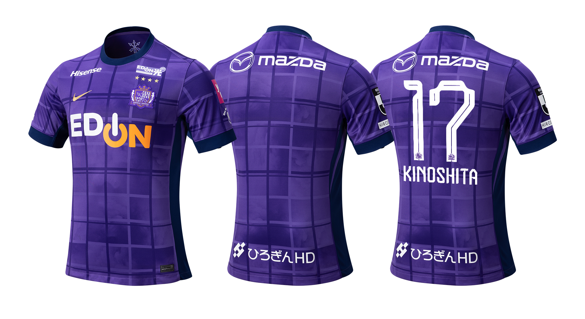 サンフレッチェ広島 2025年 1stユニフォーム ジュニア 2025