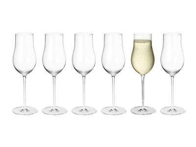 GEORG JENSEN SKY CHAMPAGNE FLUTE GLASS 6PIECE SET / ジョージ