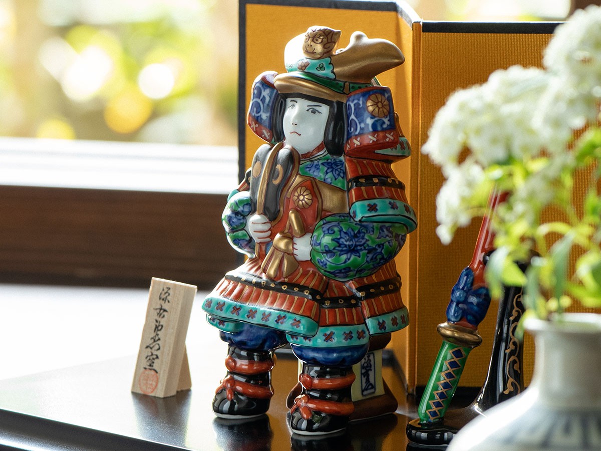 源右衛門窯 武者人形 置物 / げんえもんがま 武者人形 置物