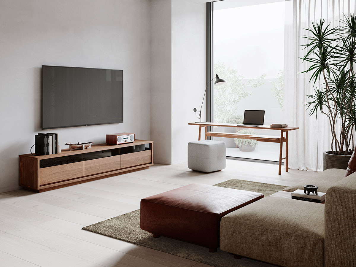 テレビボード ACTUS ダークブラウン