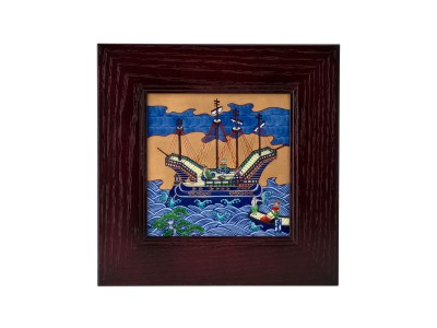 期間特別値下げ】古伊万里の伝統 名窯 舘林源右衛門作 染錦松竹梅唐草