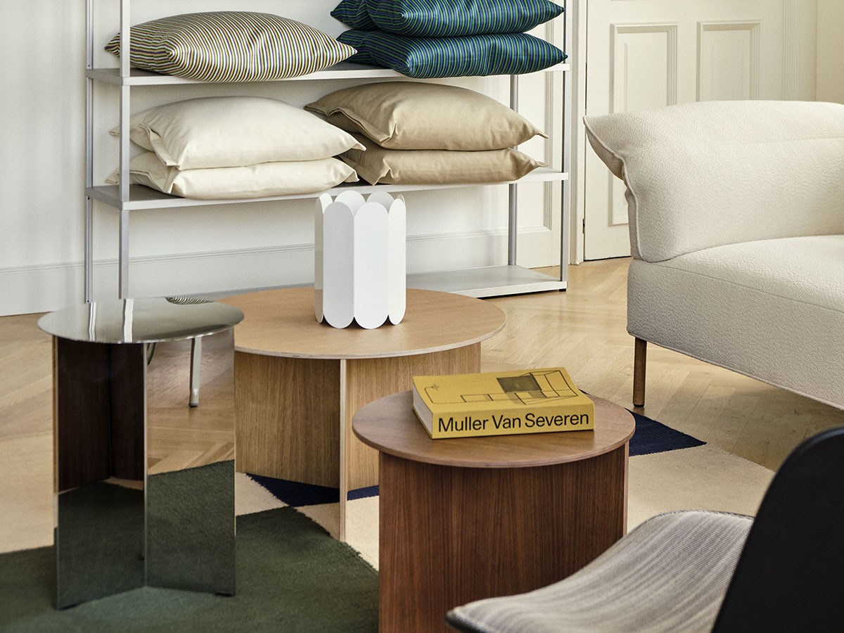 サイドテーブル・ナイトテーブル・ローテーブル SLIT TABLE WOOD ROUND