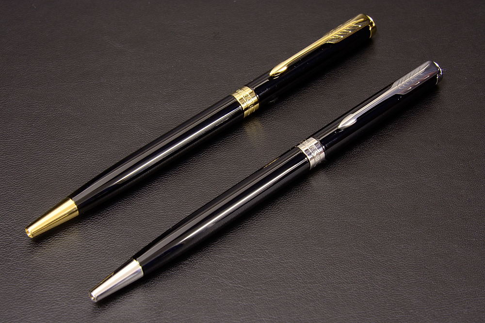 パーカー ソネットボールペン スリム ラックブラックGT/CT | 高級感