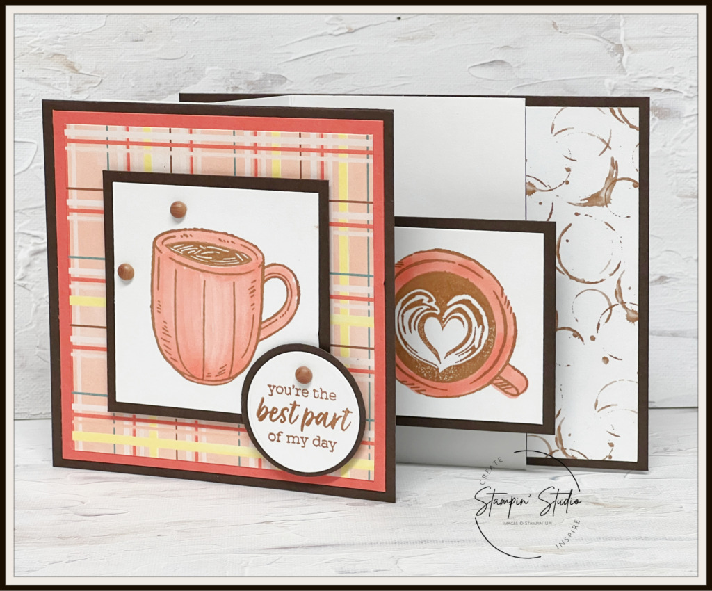 Latte Love Fun Fold Card - Stampin' Studio