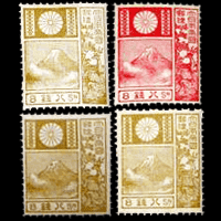 銭単位切手 (レア逸品) 富士鹿切手いろいろ6種 銭単位切手 (レア逸品