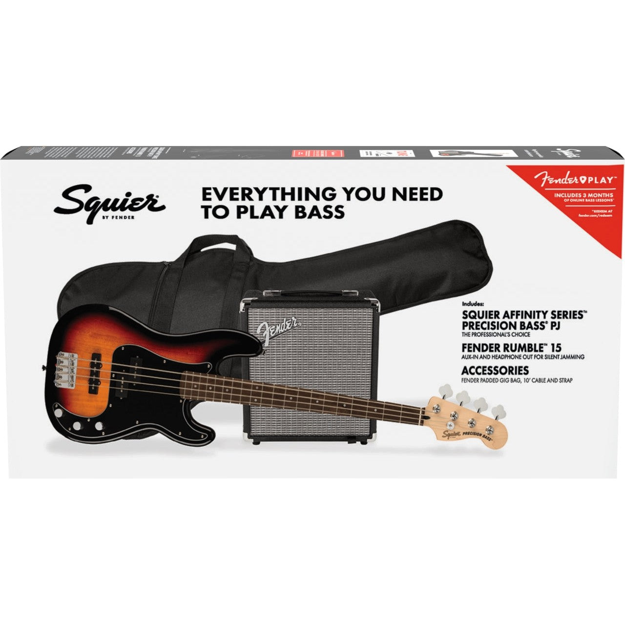 Squier - Affinity Series™ Precision Bass® PJ Pack - Laurel