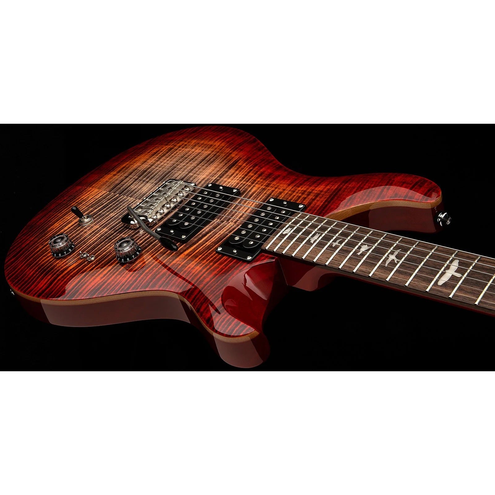 ギター PRS SE Custom 24 PRS SE Custom 24 Exotic Top - Zebra Wood