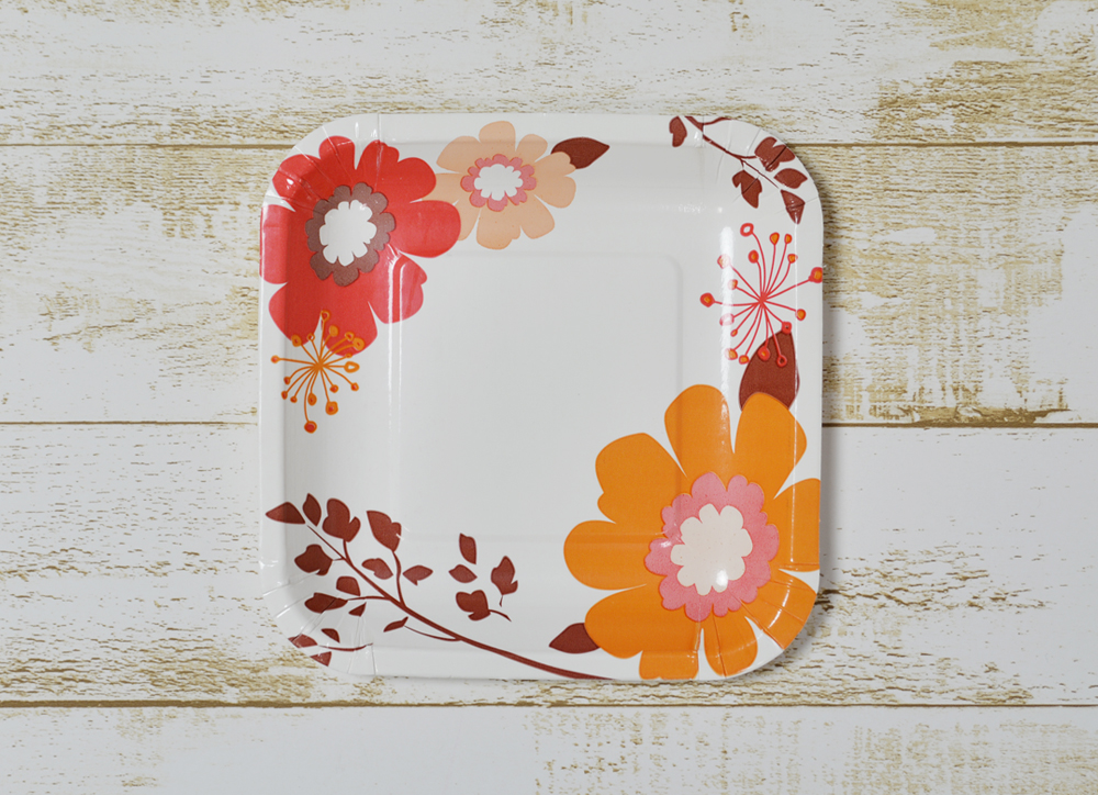 ビンテージ プレート付き 花模様 デザートグラス 70905 ビンテージ