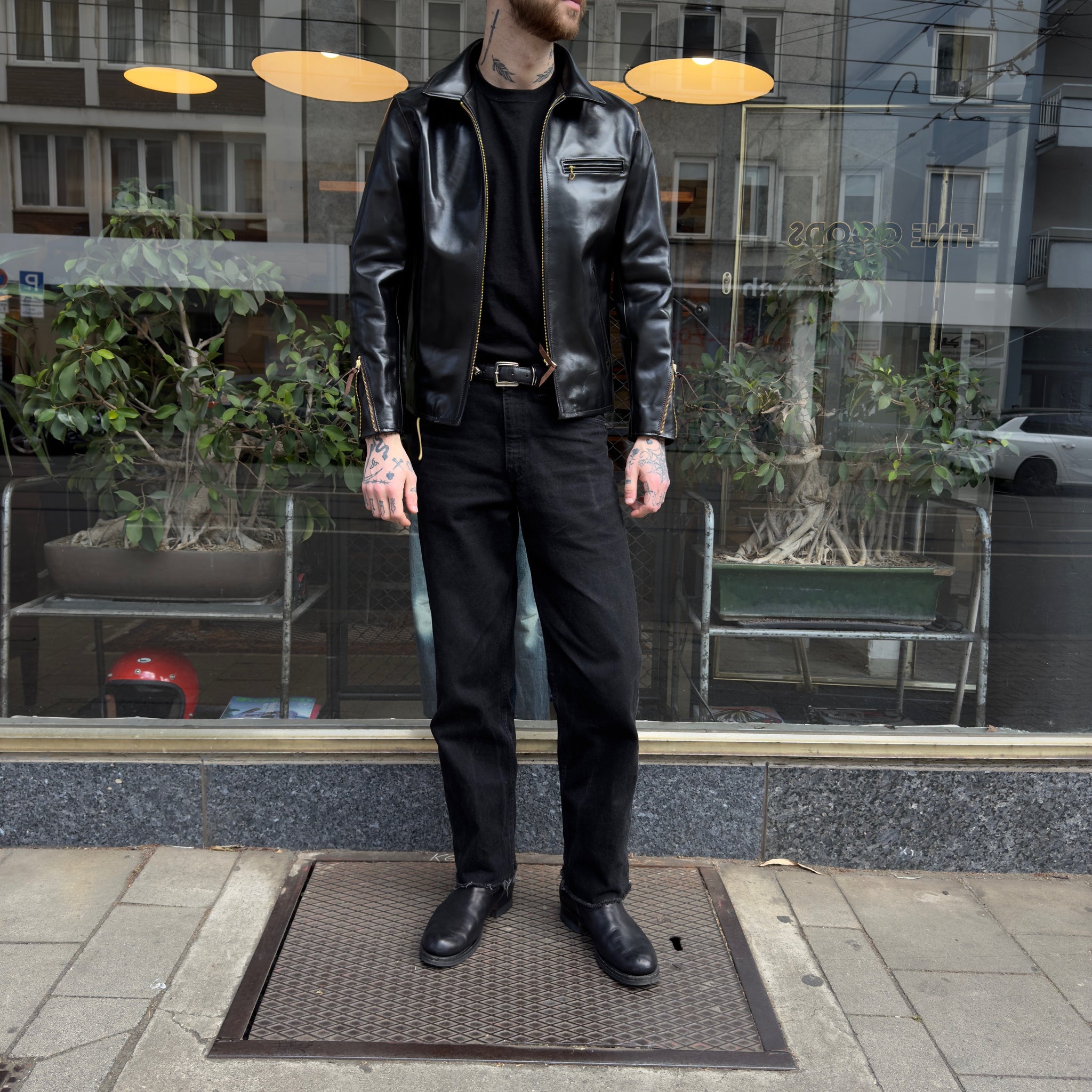 y'2 leather | vintage horse light single riders black (pr-65