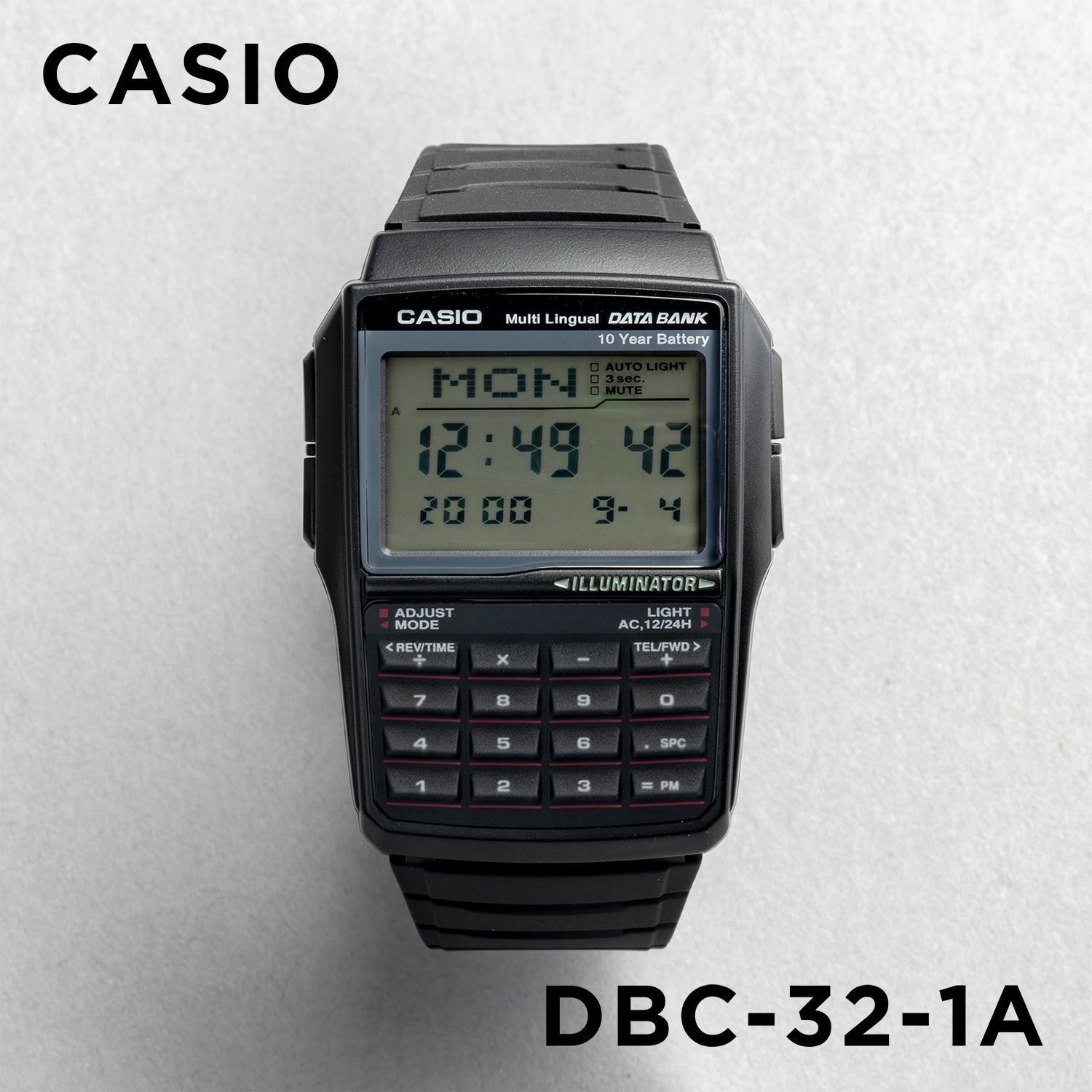 CASIO カシオ DBC-32-1A メンズ 腕時計 非防水 10年保証