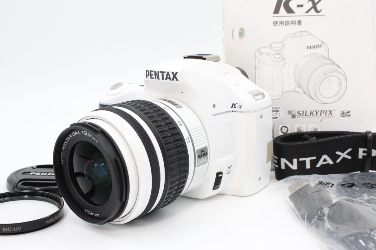 PENTAX K-x レンズキット ホワイト 中古