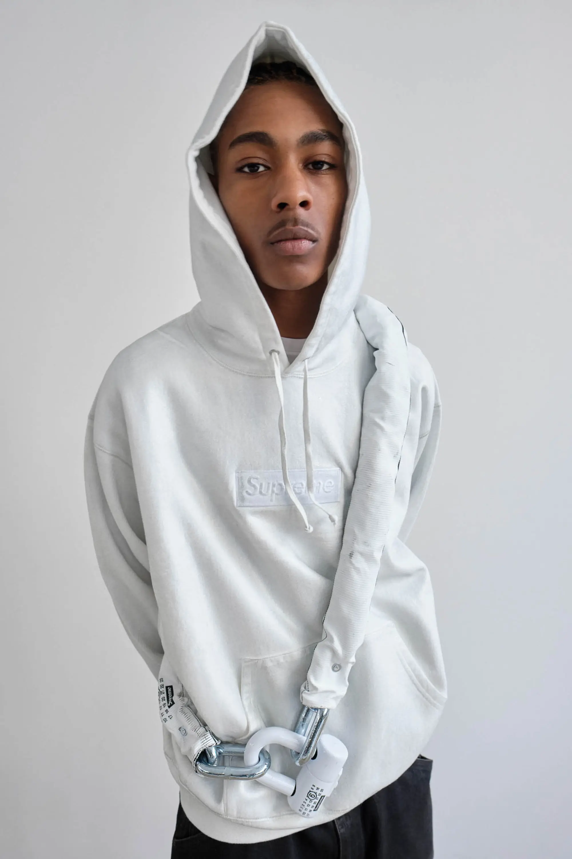 Supreme®/MM6 Maison Margiela Foil Box Logo Hooded Sweatshirt