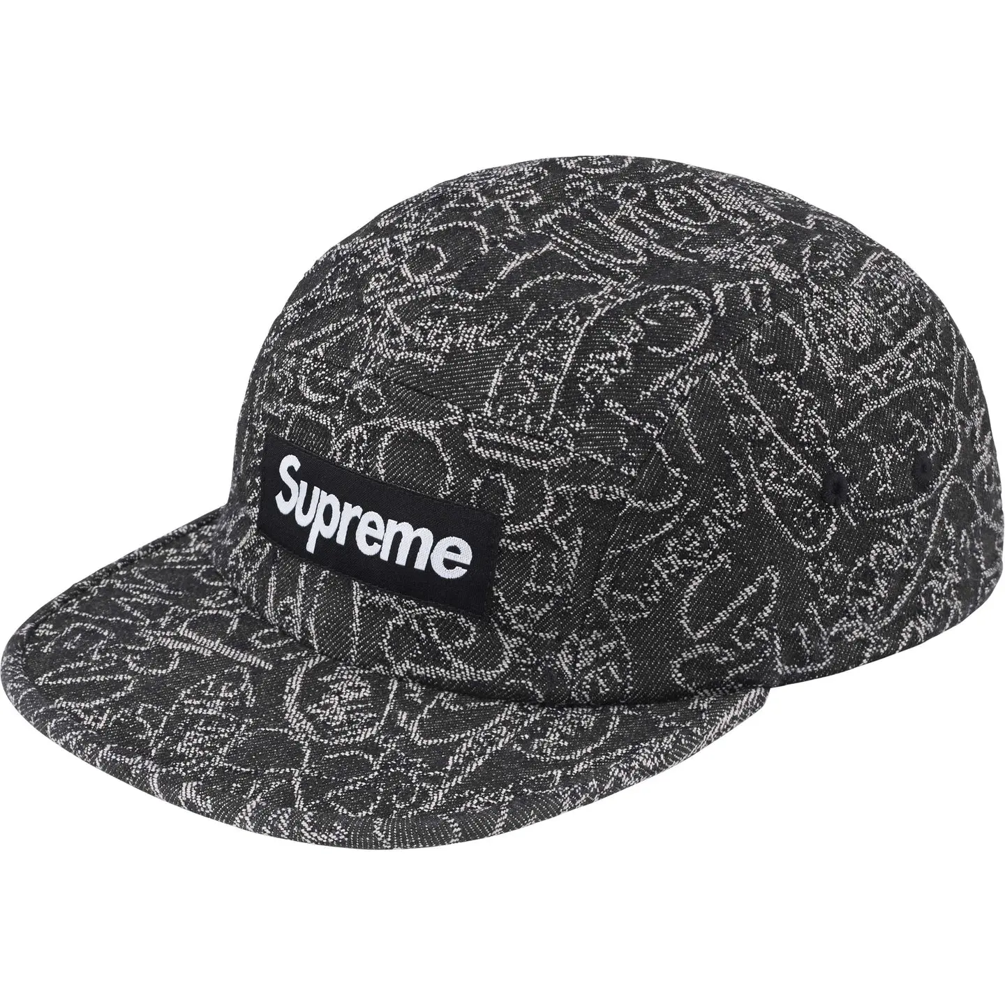 Handwriting Denim Camp Cap | Supreme 25ss